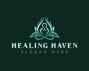 Yoga Healing Meditation logo design