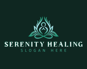 Yoga Healing Meditation logo design