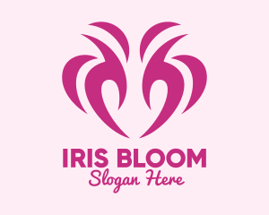 Pink Flower Bud logo design