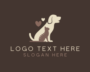 Pet Cat Dog Grooming logo