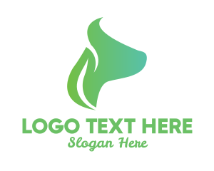 Leaf Dog Face  logo