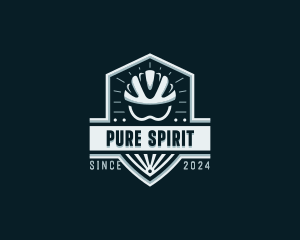 Sports Cyclist Helmet logo design