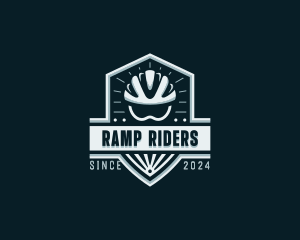 Sports Cyclist Helmet logo design