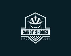 Sports Cyclist Helmet logo design