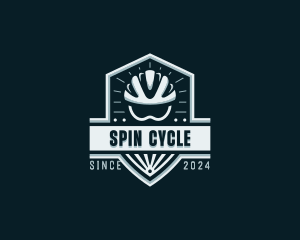 Sports Cyclist Helmet logo design