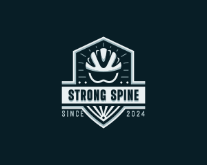 Sports Cyclist Helmet logo design