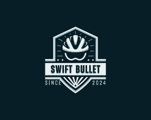 Sports Cyclist Helmet logo design