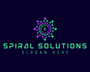 Spiral Vortex Motion logo design