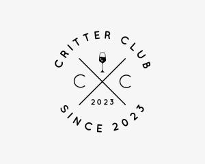 Hipster Wine Bar logo design