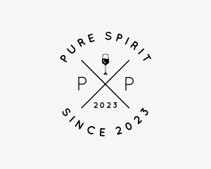 Hipster Wine Bar logo design