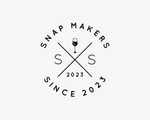 Hipster Wine Bar logo design