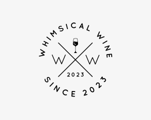 Hipster Wine Bar logo design