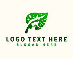 Clean - Housekeeping Clean Leaf logo design