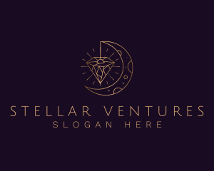 Moon Diamond Jewelry logo design