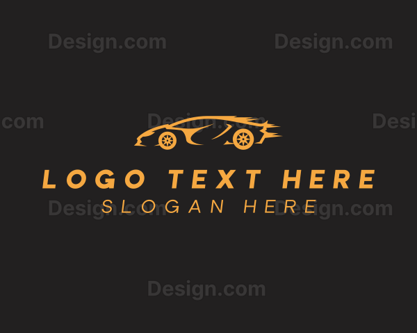 Fast Sports Car Racing Logo