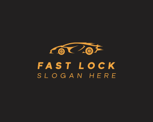 Fast Sports Car Racing logo design