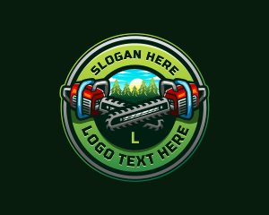 Arborist Chainsaw Logging logo