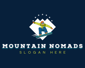 Snowboard Winter Sport logo design