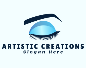 Eyeliner Makeup Artist logo design