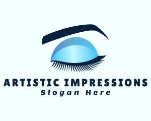 Eyeliner Makeup Artist logo design