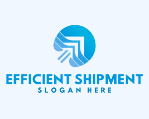 Logistics Arrow Courier logo design