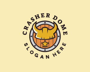 Viking Helmet Shield  logo