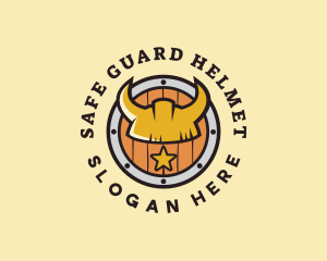 Viking Helmet Shield  logo