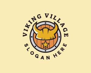 Viking Helmet Shield  logo