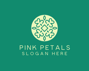 Heart Flower Leaf logo design