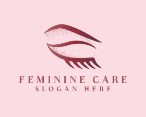 Feminine Eyelash Beauty logo design