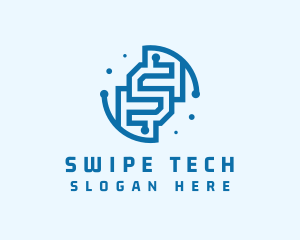 Cyber Technology Letter S logo design