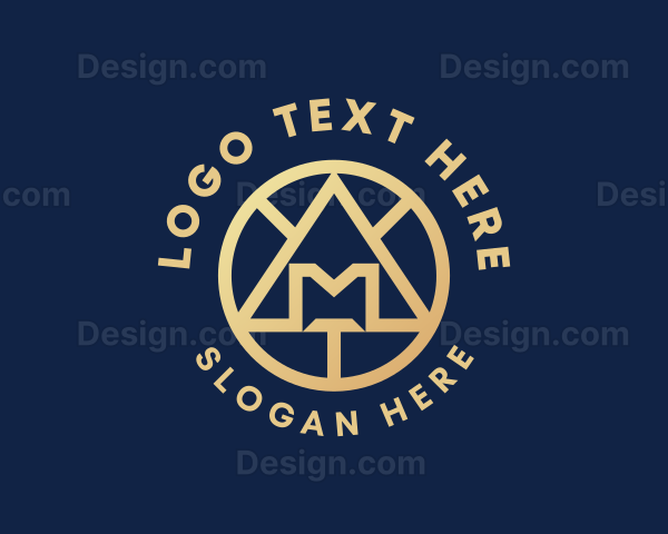 Geometric Business Badge Logo