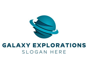 3D Universal Planet logo design