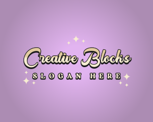 Cosmic Retro Beauty logo design