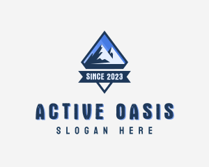 Adventure Mountain Peak  logo design