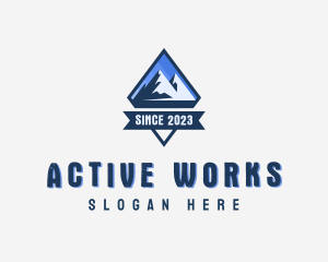 Adventure Mountain Peak  logo design