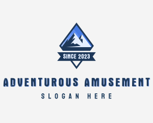 Adventure Mountain Peak  logo design