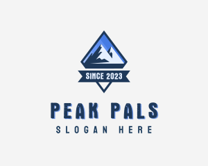 Adventure Mountain Peak  logo design