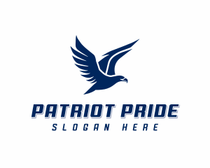 Patriotic Flying Eagle logo design