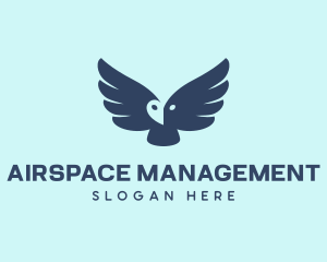 Blue Flying Owl  logo