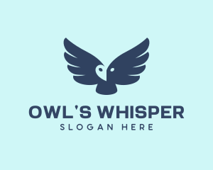 Blue Flying Owl  logo