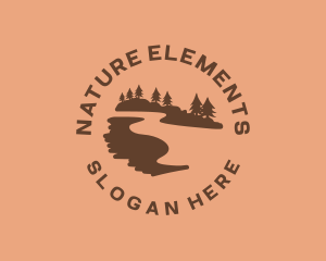 Nature Travel Hike logo design