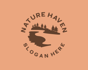 Nature Travel Hike logo design