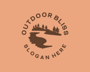 Nature Travel Hike logo design