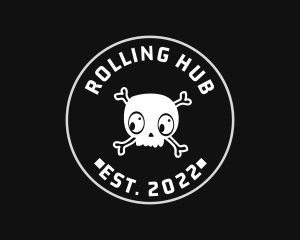 Halloween Skull Seal  logo design