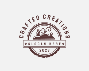 Hand Planer Woodworking logo design