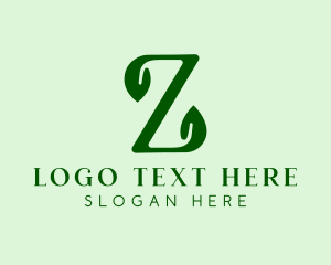 Natural Eco Letter Z logo