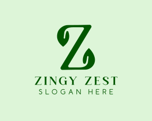 Natural Eco Letter Z logo design