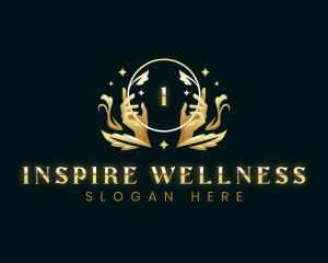 Luxury Hand Massage Wellness logo design