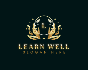 Luxury Hand Massage Wellness logo design